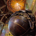 The pulpit in the form of a globe dates from 1728